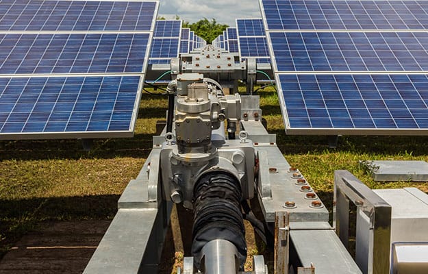 Image of Tracking System and Mounting Structures for solar panels.
