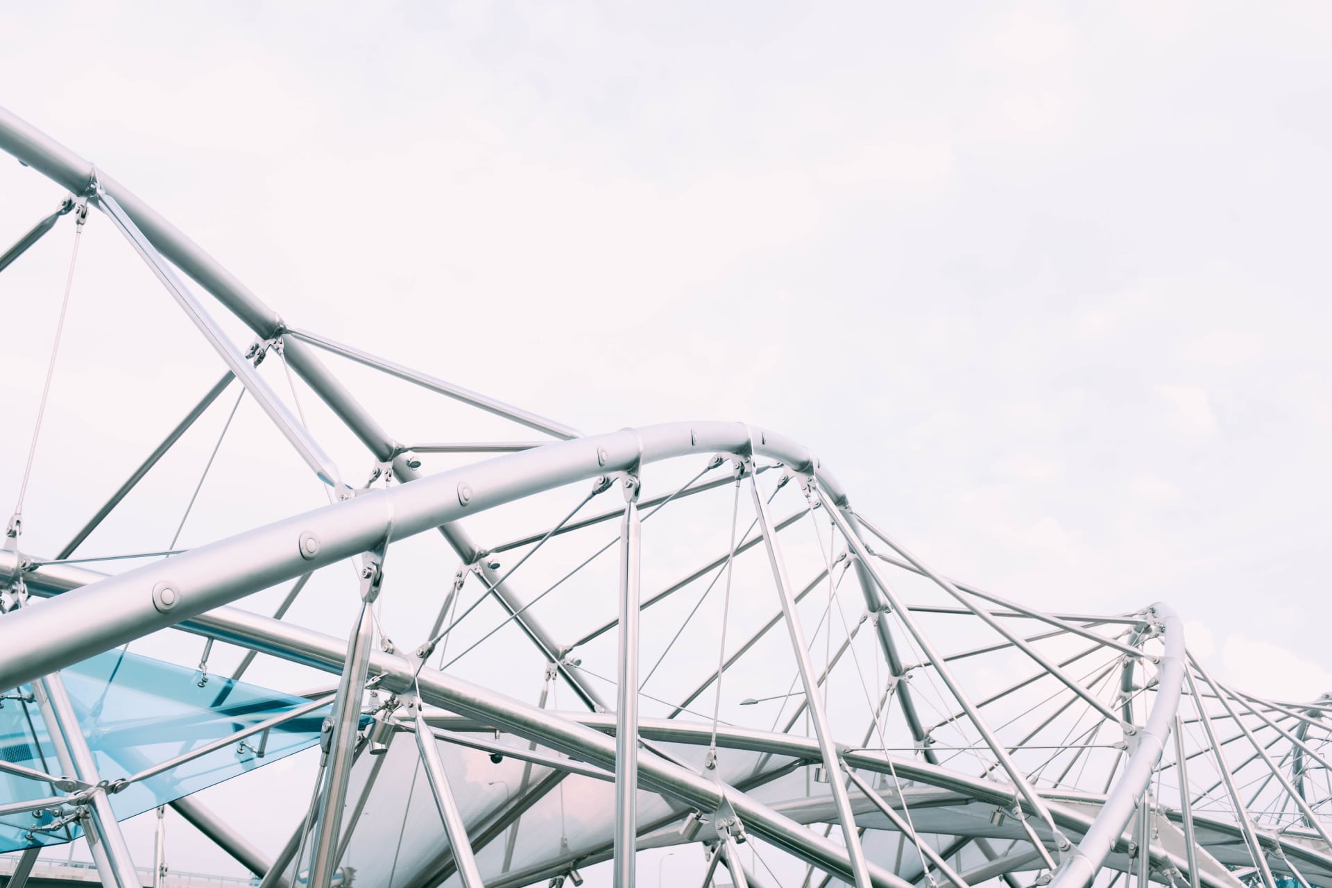 Image of a pre-engineered metal construction structure for bridges.