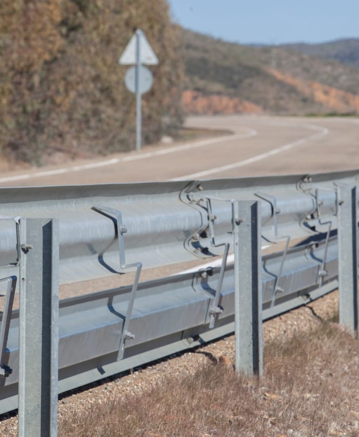 Image of W Beam crash barriers.