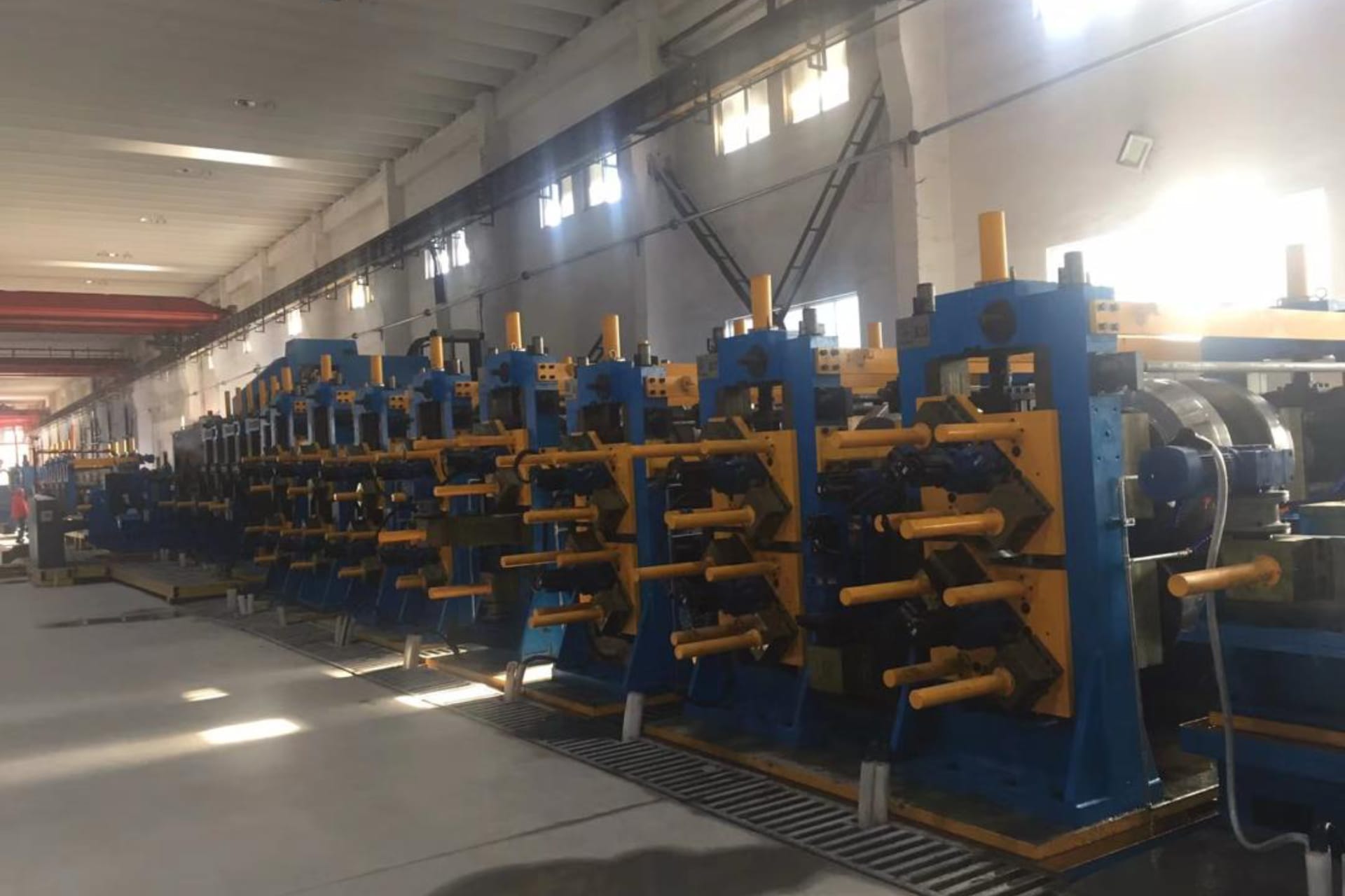 Production machines in industry.